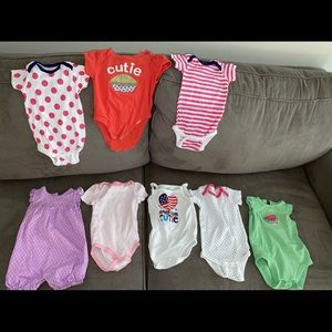 6 month girls onesies